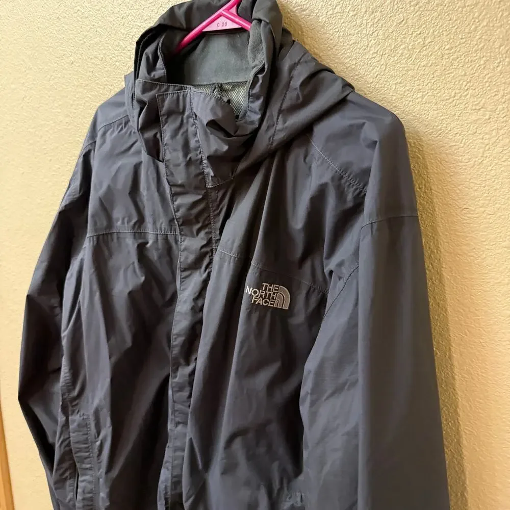 The North Face Men's Resolve HyVent Rain Jacket dark gray XL Hooded Waterproof